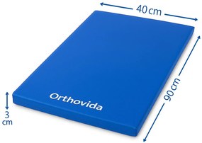 Colchonete Em Napa D65 Com Espuma 90 X 43 X 3 Cm Orthovida - Azul