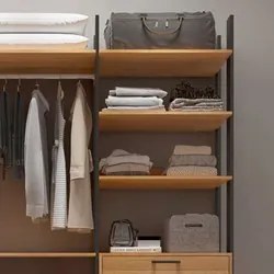 Guarda Roupa Closet Industrial 217cm 4 Gavetas 100% MDF TW404 Freijó/P