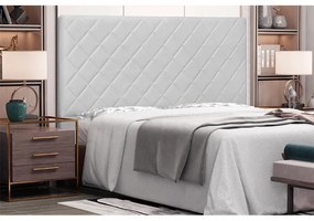 Cabeceira Cama Box Solteiro 90cm Esmeralda Corano Branco - Sheep Estofados - Branco