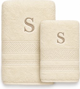 Kit 2 Pçs Toalhas Karsten 100% Algodão Yves - Vanilla Vanilla