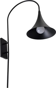 Arandela Aluminio Preto Ip62 Campana Turno