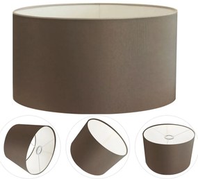Cúpula Abajur Cilíndrica Cp-7027 Ø55x30cm Caqui