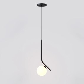 Pendente Angular Globo Ø12Cm C/ Rosca Alumínio 1Xg9 - Qimporta Pd2357 (CHAMPANHE, FOSCO)