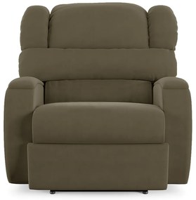 Poltrona do Papai Sala de Cinema Reclinável Kylie Power Touch Veludo Capuccino G23