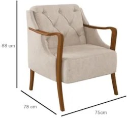 Kit Namoradeira 135cm e 2 Poltronas Decorativas Capitonê Lapa Z32 Linh