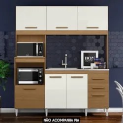 Armário de Cozinha Compacta Para Pia Melian Atacama/Off A15 - Mpozenat