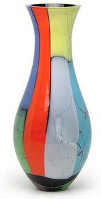 Vaso 830 MS Lascas Coloridas Murano Cristais Cadoro
