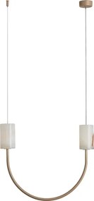 Pendente Led Metal Dourado 6W 3000K 38X45cm Due Xino