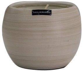 Vaso Vela Casca de Ovo decorativo em Cerâmica Carolina Haveroth – Manaus Fosco