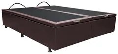 Base Box Baú para Cama Casal King 192x203cm Bipartido Liz S05 Sintétic