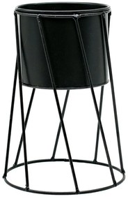 Kit Vaso Suporte Tripé Chão Planta Cachepot Jardinagem Ferro