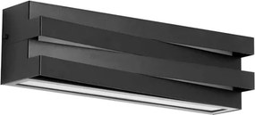 Arandela Alumínio Retangular 45cm Ip54 Trama - PRETO