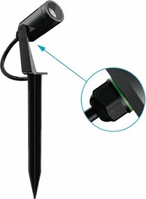 Espeto Led Preto 4W 2700K 36 Ip67 S.Ground 24V Pro