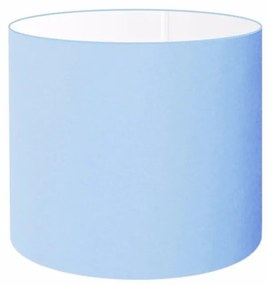 Cúpula Abajur Cilíndrica Cp-8015 Ø35x25cm Azul Bebê