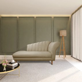 Divã Recife Suede 165 cm Pés Chanfrado Castanho - D'Rossi - Marrom Rato