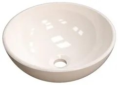 Cuba Pia de Apoio para Banheiro Redonda Bowl 30 C08 Bege - Mpozenato