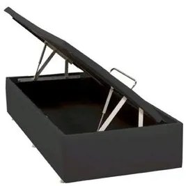 Base de Cama Box Bau Physical Corino Cinza Solteiro 88 cm (LARG) - 52585 Sun House
