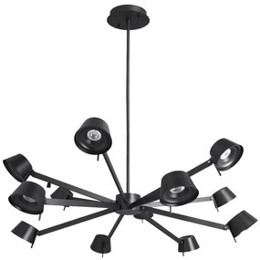 Pendente Led Metal Aluminio 63W 3000K Copo - PRETO