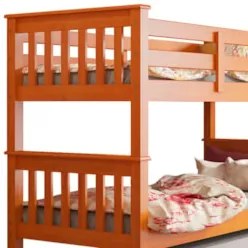 Treliche Solteiro Juvenil com Escada Fixa Bliss Z40 Mel Acetinado - Mp