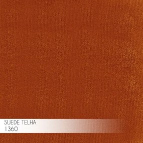 Kit 2 Banqueta Decorativa Rubel Base Bronze Suede Telha G41 - Gran Belo