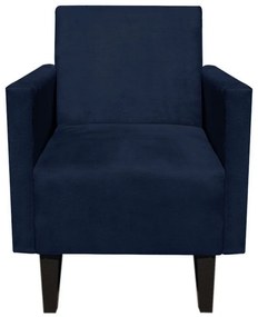 KIT 02 POLTRONAS JADE SUEDE AZUL MARINHO