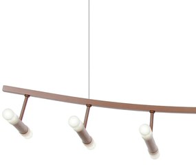 Pendente Flash Linear Curvo 17X32X120Cm Tubo Ponteira Dupla Acrílico M... (ONIX)