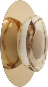 Arandela Led Metal Dourado 6W 3000K Kalida Onix Reflexo
