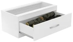 Caixa de Lenha Embutida CL N2 Branco - Completa Móveis