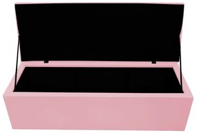 Calçadeira Copenhague 160 cm Queen Size Suede Rosa Bebê - ADJ Decor