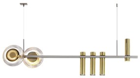 Pendente Sunflower Barra Linear Misto 11X31X120Cm 02Xled 5,5W 2700K 04... (BRANCO, 220v)
