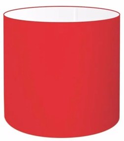 Cúpula Abajur Cilíndrica Cp-8005 Ø18x18cm Vermelho