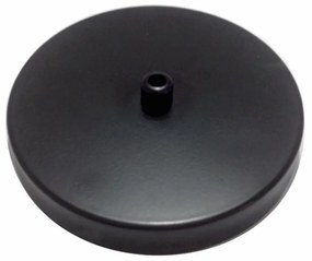 Kit/2 Canopla Lustre Pendente Cilíndrico Vivare Md-1004 11x1,2cm Preto