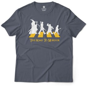 Camiseta Unissex The Road to Mordor O Senhor dos Anéis - Cinza Chumbo - G1