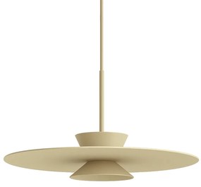 Pendente Tule Ø60X25Cm 1Xmr16 - Usina 25120/60 (BT - Branco Texturizado, Igual a Cor 1)