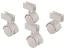Rodízios Para Berços Com Trava Multiuso Branco - Qmovi