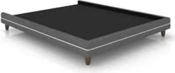 Cama King Base Box 195cm Many Z37 Linho Cinza - Mpozenato