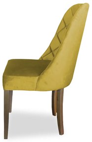 kit com 6 Cadeiras de Jantar Dublin Suede Amarelo