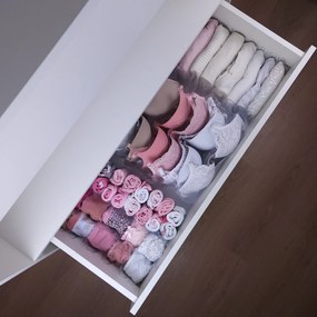 Kit Com 3 Organizadores de Gaveta Invisíveis Para Sutiãs - 8 nichos