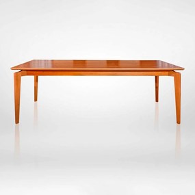Mesa de Jantar Leiden Retangular Tampo Laminado Base Madeira Tauari