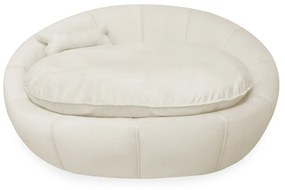 Cama Pet Ariel para Cães e Gatos Almofadada Veludo Cores - Bege