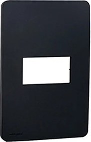 Placa 4X2 Termoplastico Stellar Black 1 Modulo Orion