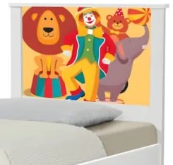 Cama Solteiro Infantil Para Colchão 188x88cm Circo K06 - Mpozenato