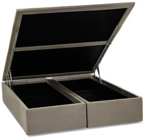Base de Cama Box Bau Light Camurca Bege Queen 158 cm (LARG) - 52669 Sun House