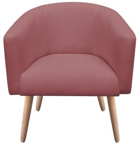 Poltrona Sala Kit 02 Stella Pé Palito Natural Linho Whisky Rose A106 D03 - D'Rossi