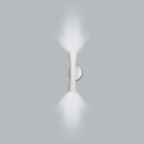 Arandela Corneta 8X30X7Cm 2Xmr16 - Usina Design 16097/30 (BT - Branco Texturizado)