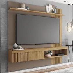 Painel para TV Suspenso 65 Pol. Helen C01 Buriti/Fendi - Mpozenato