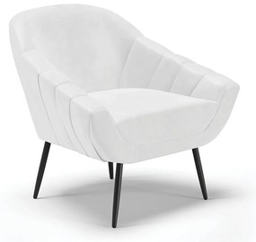 Poltrona Giovana Corano Pés Palito de Ferro D01 - D?Rossi - Branco
