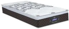 Colchão Box Solteiro 88cm Molas Ensacadas Soft Pillow New York Marrom