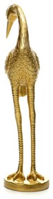 Escultura Pássaro Em Poliresina Dourado 40x14 Cm - D'Rossi