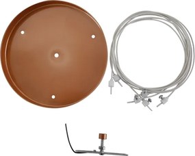 Kit Pendente Redondo Para Plafon - COBRE